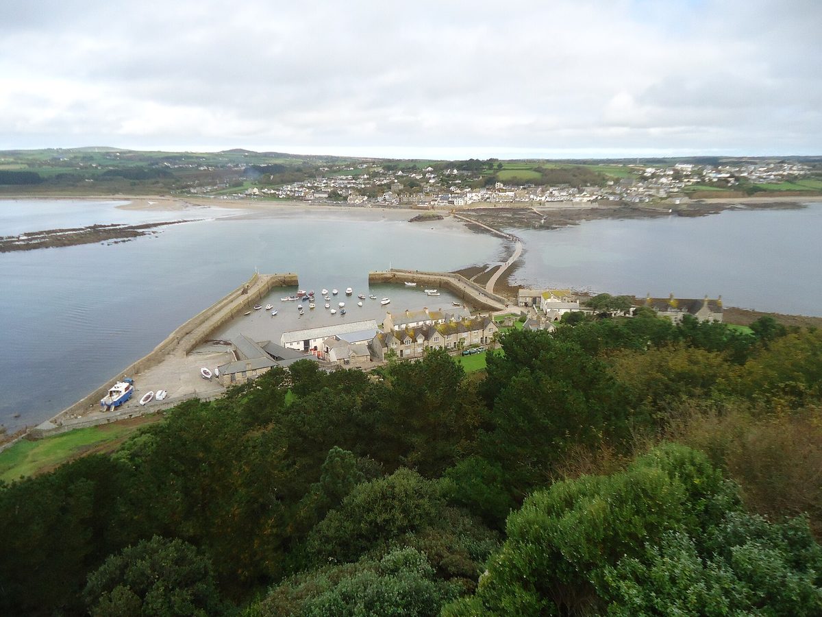 Best places to visit in Cornwall: St Michael's Mount rising from the sea at Marazion