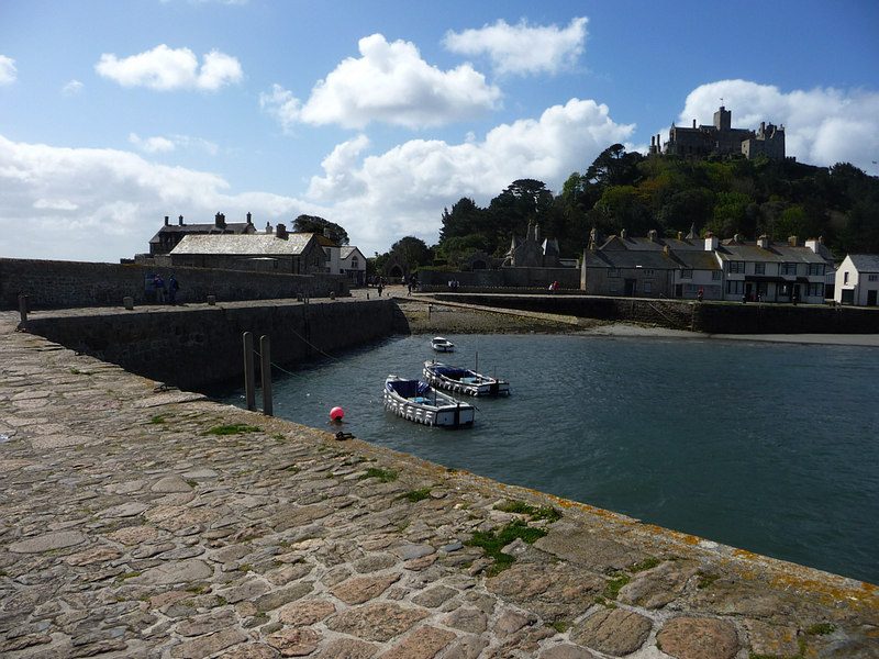 St Michael's Mount across the causeway from Marazion
