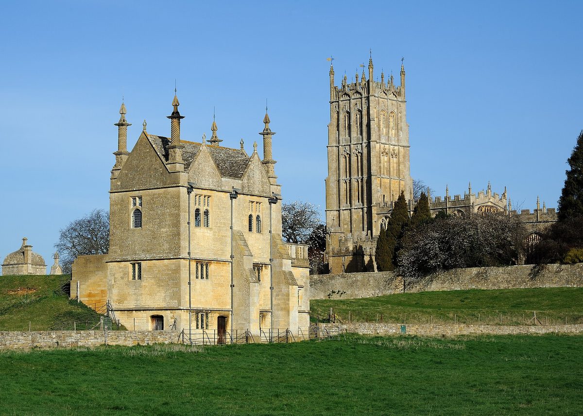 The 17th-century stone Market Hall on the high street of Chipping Campden