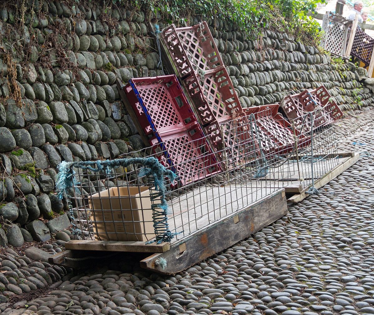 Devon vs Cornwall comparison: the cobbled car-free fishing village of Clovelly, Devon