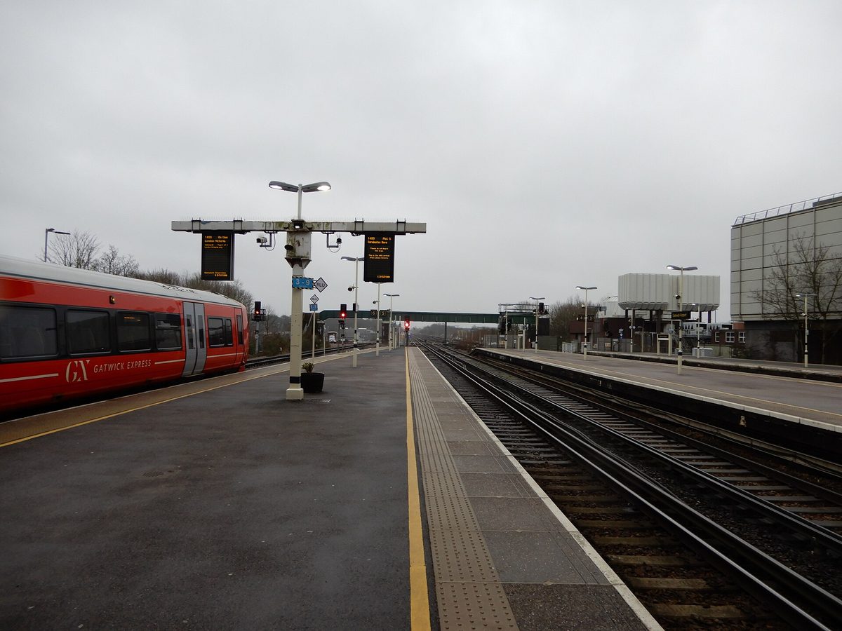 Gatwick Airport station sits directly beneath the terminal with frequent trains to London