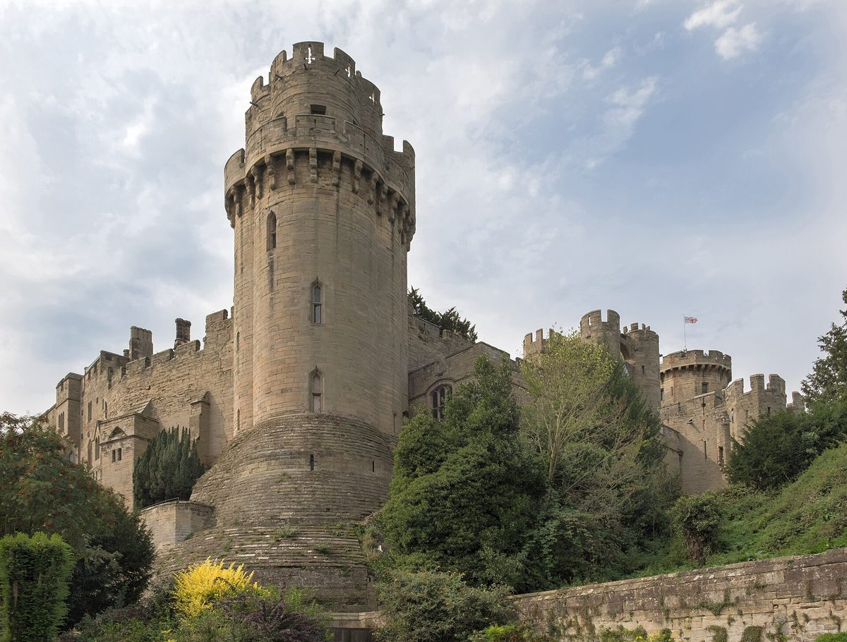 Family-friendly Warwick Castle, a highlight of any England itinerary with kids, with its medieval towers and grounds