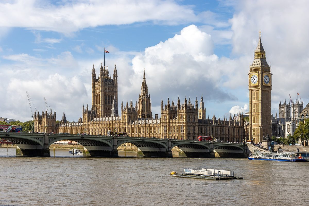 The Palace of Westminster and Westminster Bridge in London, a classic first stop for many England trips
