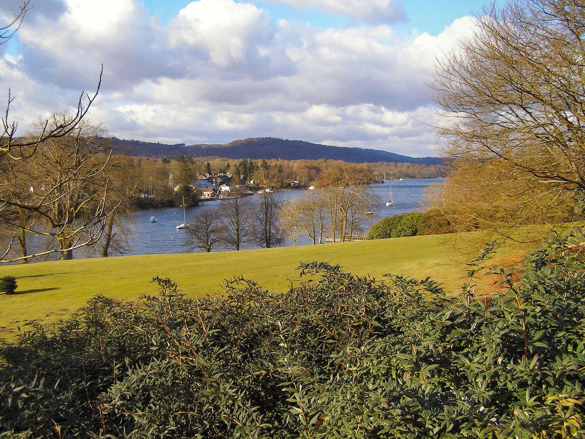 Lake Windermere in the Lake District — the kind of place a rental car shines, far from London's congestion charges