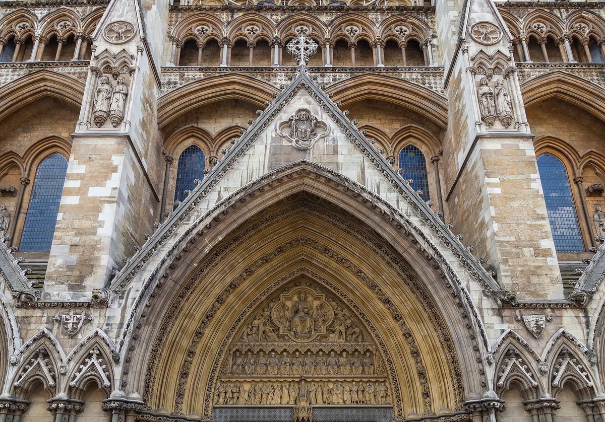 The soaring Gothic nave of Westminster Abbey in London, a grand place to shelter and one of the best rainy day activities England has to offer