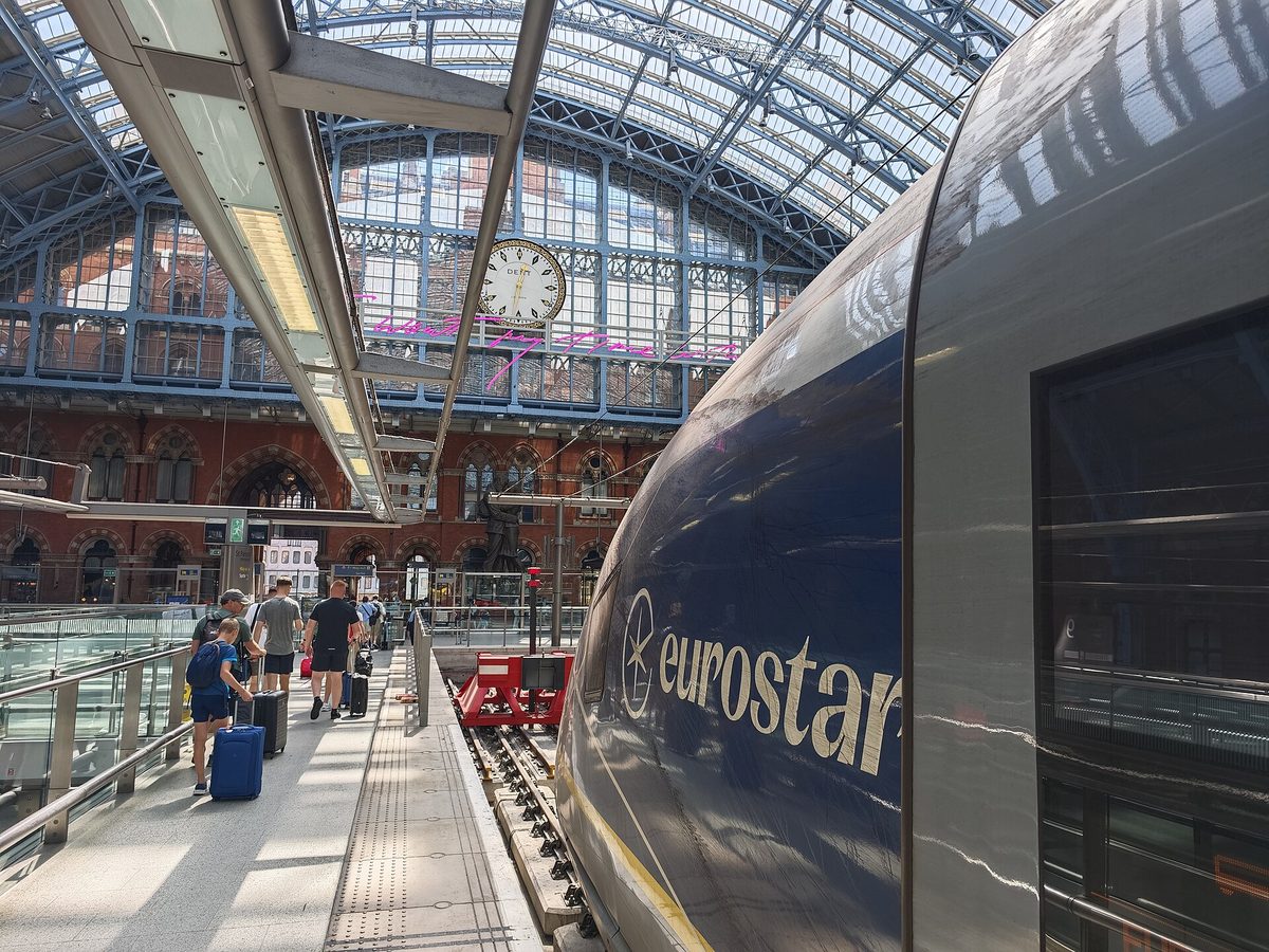 A Eurostar train at the platform, one of the routes into the UK that requires advance travel authorisation