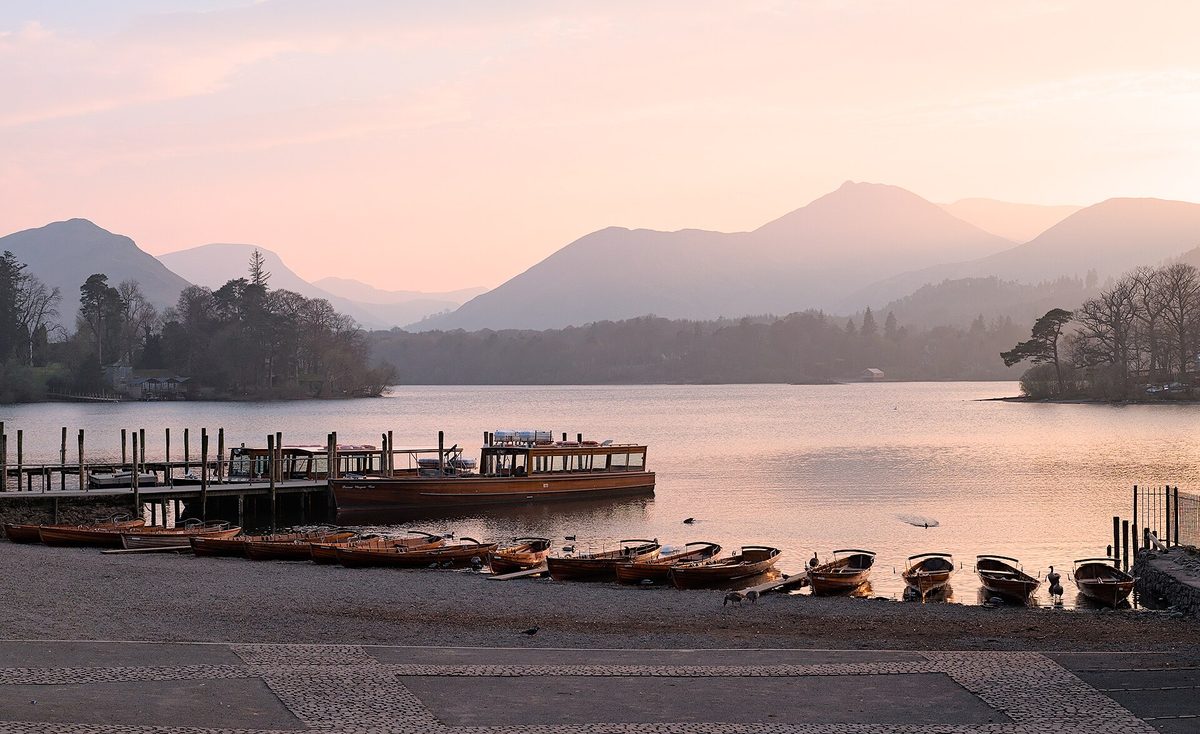 Derwentwater near Keswick, an easy Lake District base for families with kids